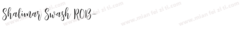Shalimar Swash ROB字体转换